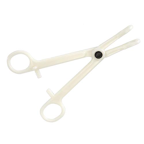 Piercing Clamps Disposable,10pcs Disposable Piercing Forceps Clamp Slotted Navel Forceps Piercing Pliers Piercing Tool Supply