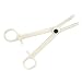 Piercing Clamps Disposable,10pcs Disposable Piercing Forceps Clamp Slotted Navel Forceps Piercing Pliers Piercing Tool Supply