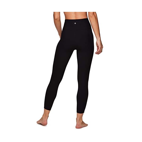RBX Active Women's Running Yoga High Waist Ankle Length Ribbed Legging, Textured