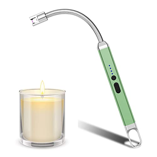 RYBTB Briquet Électrique, USB Rechargeable Briquet Electrique Briquet Arc Électronique avec Flexible 360º Coupe-Vent sans Flamme pour Cigarette Cuisine Barbecue Gazinière Camping Cover