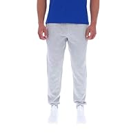 Reebok Men's Andre Small Logo Cuffed Pant, Light Grey Marl, Small