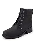 Clarks Damen Orinoco Spice Kurzschaft Stiefel, Schwarzes Leder, 42 EU
