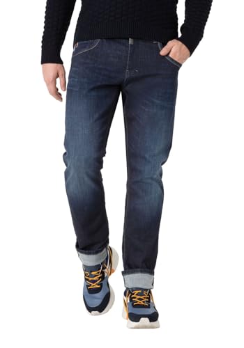 Jean homme coupe droite Timezone à cinq poches en denim bleu