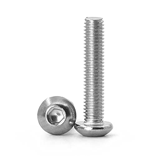 Vis à tête bombée acier inoxydable 304 filetée 3,5 cm pour assemblage et bricolage