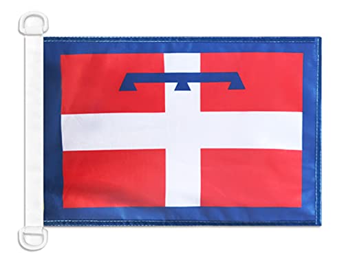 AZ FLAG Piedmont Nautical Flag 18'' x 12'', Italy, Italian region of Piemonte flags 30 x 45 cm, Banner 12x18 in for boat — image 1