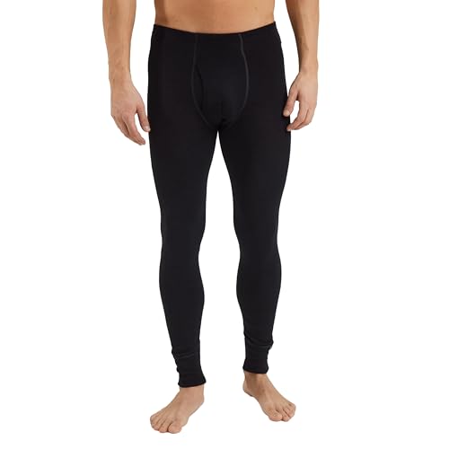 Preisvergleich Produktbild Dilling Lange Unterhose für Herren - aus 100% Bio-Merinowolle Schwarz S