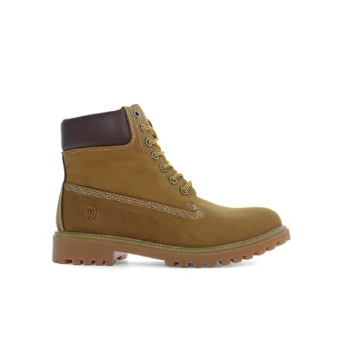 Lumberjack-River 2 Ankle Boot Man In Tan Yellow Crazy Horse, 42 - 5