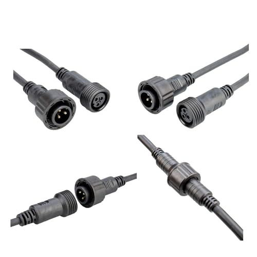 wecan Waterproof DMX Cable, XLR Connection Cable, 3M DMX Extension Cable - Image 4
