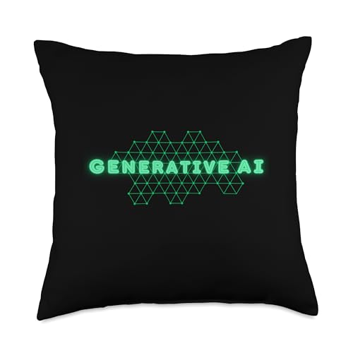 Generative AI Machine Deep Learning NLP GenAI LLM Chatbot AI Throw Pillow