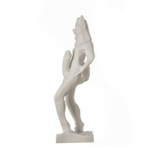 Estatua griega romana Satyr Pan hecha a mano 22 cm miniatura 4