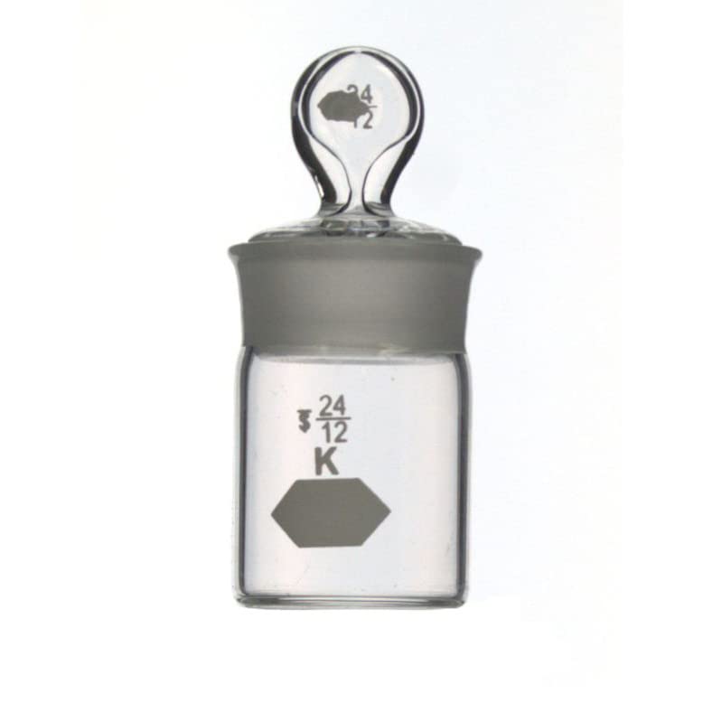 Kimble® KIMAX® Tall Cylindrical Weighing Bottles with Stopper, 40x80mm, case/12