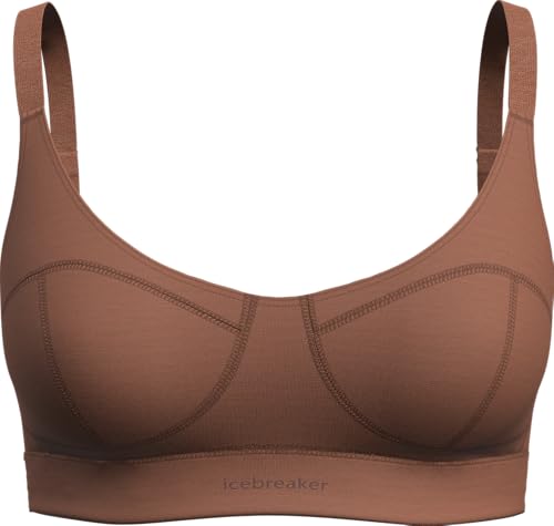 Icebreaker Women’s Queens Clasp Bra - Dusty Clay - Small