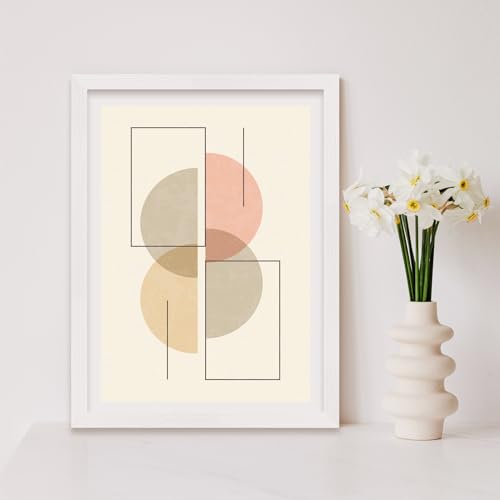 puthiac 16x24 Solid Oak Wood Picture Frame, No Mat, Wall Display Only, Vertical or Horizontal, Plexi Front, 3 Pack, White — view 5