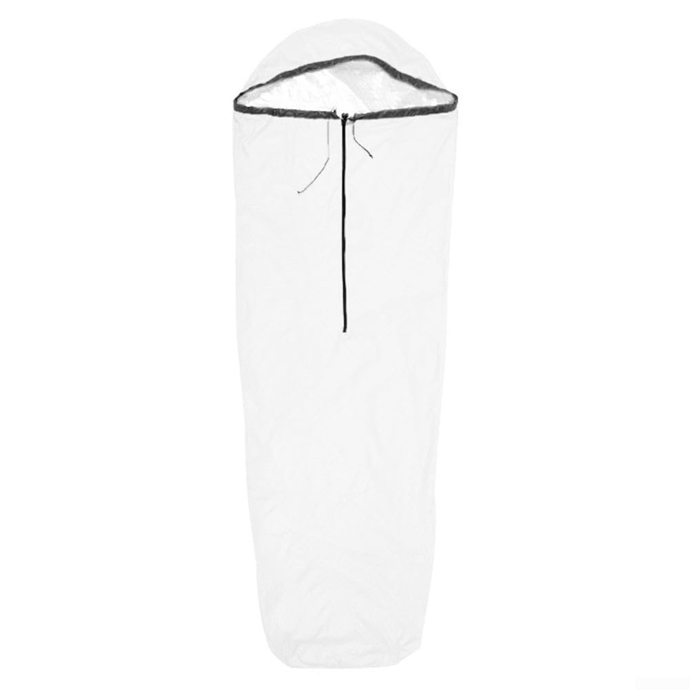 Thermo-Bivvy-Tasche, 400T Nylon, Überlebensschlafsack für Camping, Wandern, Rettung, Wärmespeicherung, winddicht, 208 x 81 cm