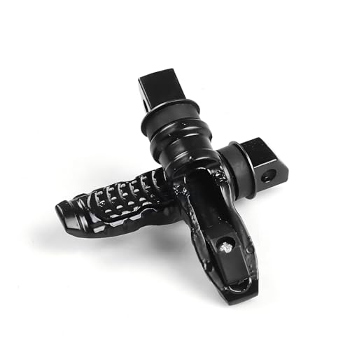Arwrilt 2 PCS Motorcycle Footpeg, Aluminum Alloy Foot Pegs Foot Rest Kit, Non-slip Rear Foot Pegs Fits Kawasaki ZX-4R ZX4RR ZX4R ZX-4RR 2023-2024 CNC and More Motorcycle Models (Black)