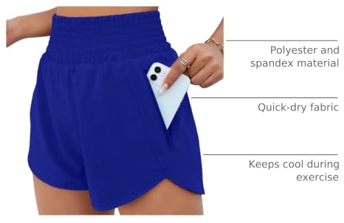 Image of BMJL 2.5 inch Athletic Shorts for Women Comfy High Waisted Short with Pocket