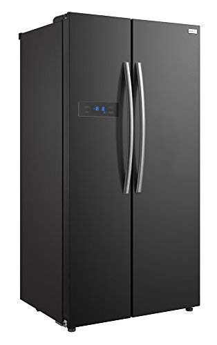 Russell Hobbs American Style Fridge freezer 90cm wide Side by Side A efficiency RH90FF176B 2 Year Warranty Black