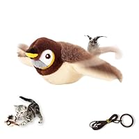 Amazon.co.jp: OKUYOSHI ピョンピョンバード 猫 おもちゃ 玩具 鳥 電動