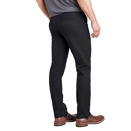 English Laundry Men Flat Front Chino Pants (Black, 34x29)4