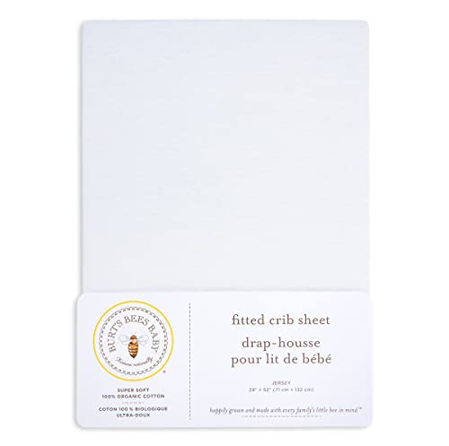 Image of Burt's Bees Baby - Fitted Crib Sheet, Girls Boys & Unisex 100% Organic Cotton Crib Sheet for Standard Crib & Toddler Mattresses