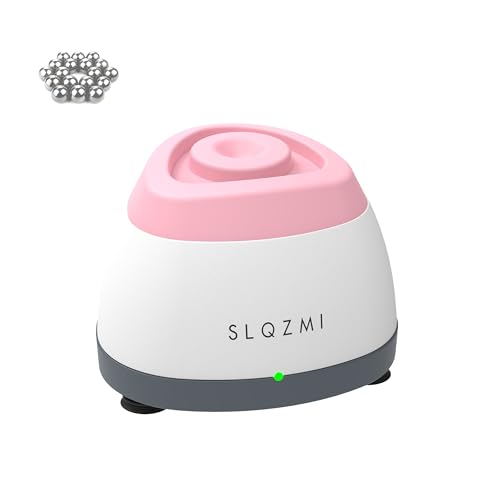 Mini Vortex Mixer Nail Polish Shaker Paint Shaker & Paint Mixer for Gel Polish Acrylic Paints Eyelash Adhesives Tattoo Ink Lab Vortex Mixer for Centrifuge Tubes and Test Tubes (Pink)