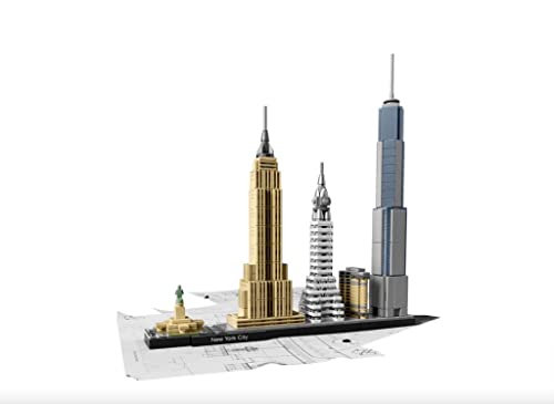 Image of Lego Architecture New York City Skyline Building Blocks for 12+ Yrs - 598 Pieces, 21028