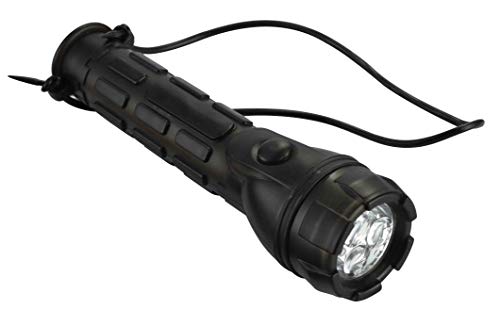 Electraline 58041 Torcia 3 Led Torcia D'Emergenza 20 Lumen Con Manico Ergonomico Ed Interruttore Impermeabile Ip44 Resistente Agli Urti Batterie Inclu