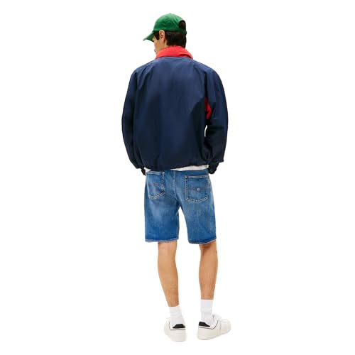 Tommy Jeans Men's Lightweight Hooded Waterproof Colorblock Windbreaker Jacket4