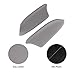 LUJUNTEC Front Door Panels Armrest fits 2008-2012 For Honda For Accord Door Armrest Grey(2PCS)
