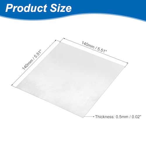 Image of uxcell 1 Pcs Zinc Sheets, 99.9% High Purity Zinc Plate 0.02 inchx5.5 inchx5.5 inch(0.5x140x140mm) Metal Zinc Foil Zinc Anode Strip for Science Lab Industry DIY Craft