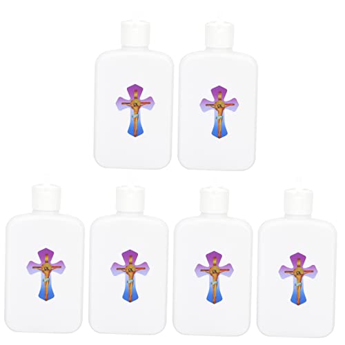 PRETYZOOM 6piezas Botellas De Agua Sagrada De Recipientes Para Agua Sagrada Para Fiestas Religiosas Cristianas Botellas Rellenables Para Bendición Católica
