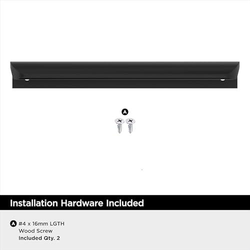 Amerock Streamline Tab 6 inch (152mm) Length Satin Nickel Cabinet Edge Pull - 25 Pack by Amerock - Image 2
