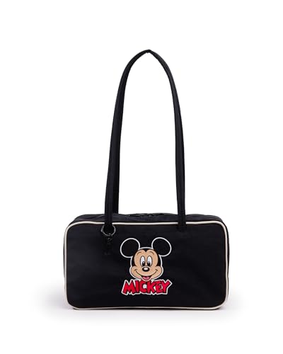 BAGGU Nylon Bowler Bag - Embroidered Mickey Mouse Club