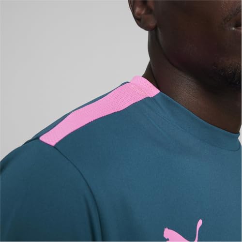 Image of Puma Men's teamLIGA Football Jersey | Lightweight and Sweat Proof Polyester Sports Crew Neck Training T-Shirt for Men | Breathable Athletic T-Shirt for Football & Sports