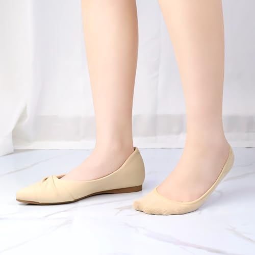 No Show Socks Womens 4 Pairs Ultra Low Cut Liners Non Slip Footies for Flats Boat Summer3