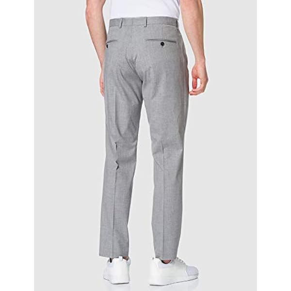 SELECTED HOMME herr Kostymbyxor Slhslim-mylologan Lt Gry Crop Trs B Noos