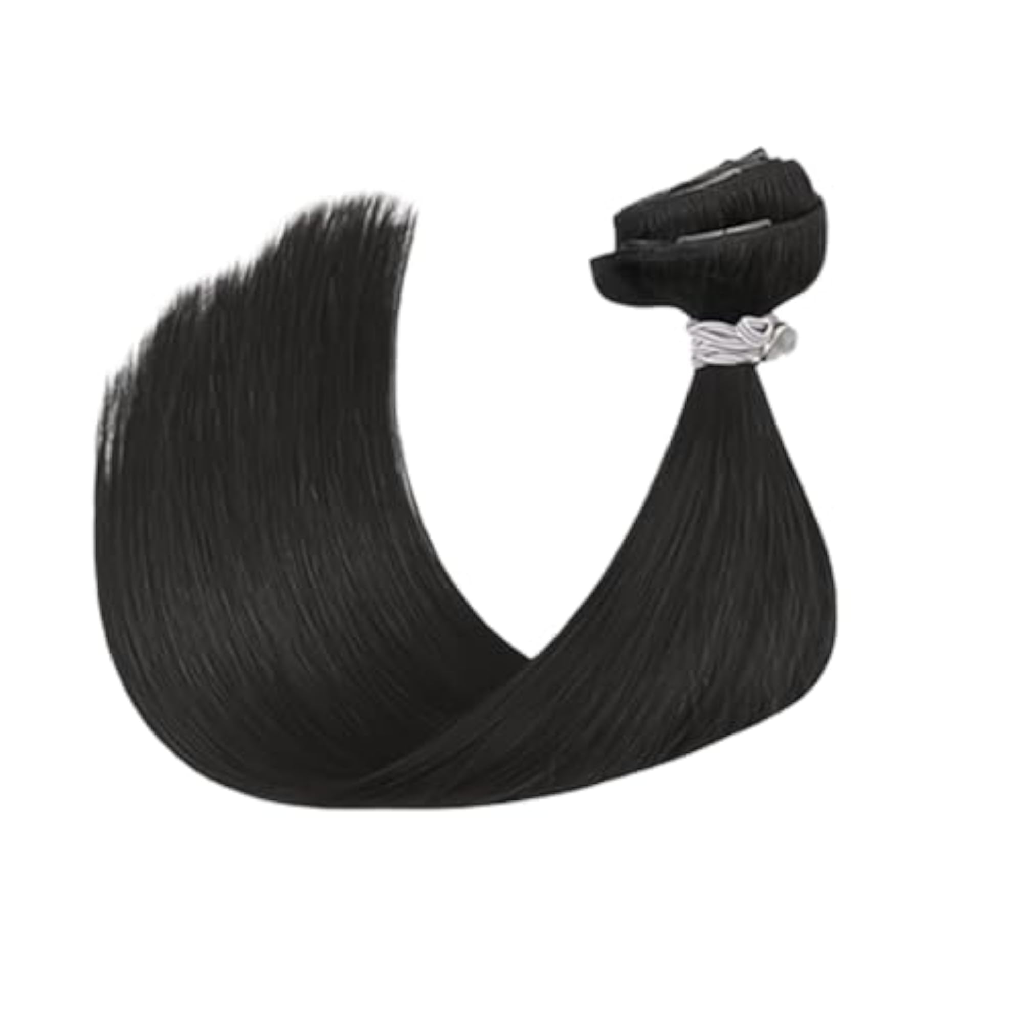 Women's Silky Soft Straight Hair Extensions, Black