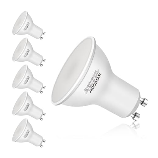 GU10 Led Warmweiß 6W Leuchtmittel Birne Lampe 3000K 420 Lumen Abstrahlwinkel 120-160 Grad Reflektor 5 Stücke Energiespar