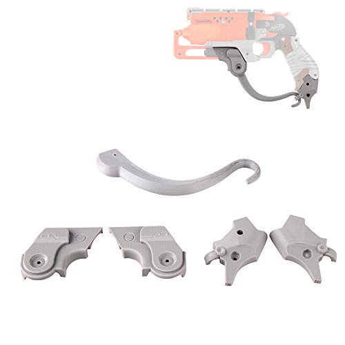 WORKER Mod F10555 Hand Kits Type B 3D Printed for Nerf HammerShot Modify Toy Color Gray