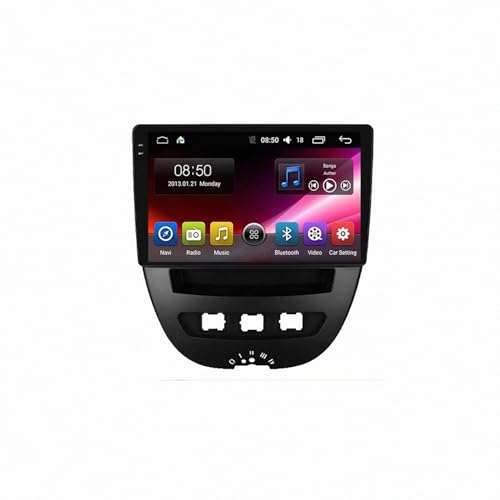 Radio de coche 2 DIN para Peugeot 107 con Carplay inalámbrico y pantalla táctil 4G+64G