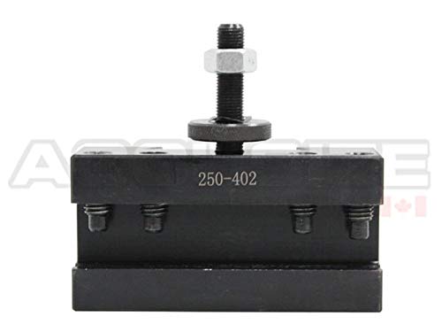 Image of Accusize Industrial Tools Ca Boring, Turning and Facing Quick Change Tool Post Holder, 1'' Max Hold, Style No 2, 0250-0402
