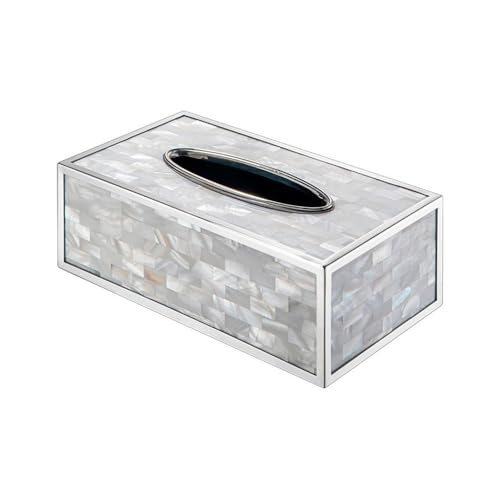 装飾ティッシュボックス リビングルーム モダン 家庭用 ホワイト シェル ティッシュボックス 高級 軽量 風 ナプキン 引き出し 収納ボックス