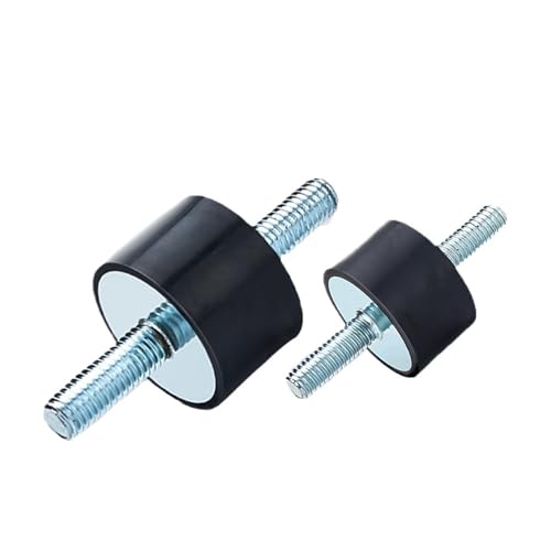 Amortisseur caoutchouc double filetage M10 plot antivibratoire 40x40 mm pour machine