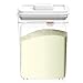 Contenitore per latte in polvere, 2300 ml, dispenser per latte in polvere, interruttore a pressione, contenitore sigillato, senza BPA, impilabile con cucchiaio magnetico, contenitore in polvere immagine
