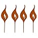 Storm's Gartenzaubereien Rost Flammen 23cm 4er Set zum Stecken