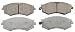 Wagner ThermoQuiet QC462 Ceramic Disc Pad Set, Front