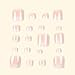Nude Press on Toenails Short Square Fake Toe Nails Ombre False Toenails Glossy Full Cover Acrylic Glue on Toenail Cute Toe Nails Artificial Stick on Toenail for Women Manicure 24 Pcs