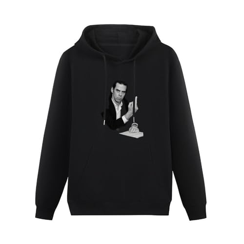 hanmeishi Nick Cave Mens Hooded Unisex Black Sweatshirt S