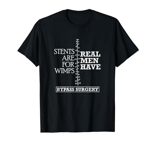 HJGFSDA Heart Surgery Survivor After Surgery Recovery Men Bypass T-Shirt, Black, XX-Large