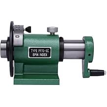 Spin Indexing Fixture, 1-1/8" Worktable Milling Spin Jig PF70-5C Spin Index 4 Accuracy Milling Jig Indexing Fixture Standard 5C Collet for Milling, Drilling, Fixture Boring